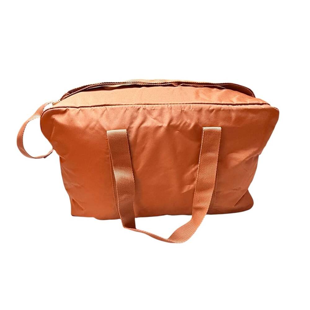 Dsw Orange Nylon Travel Duffle Bag Luggage Gym Carry On